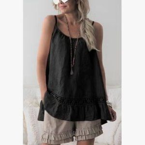 Women's Sleeveless Woven Top